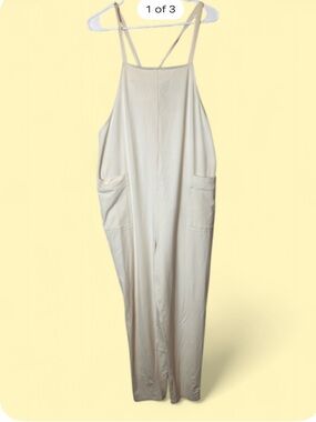 STORQ Maternity Anytime Overalls/Jumpsuit in Cream Size 3